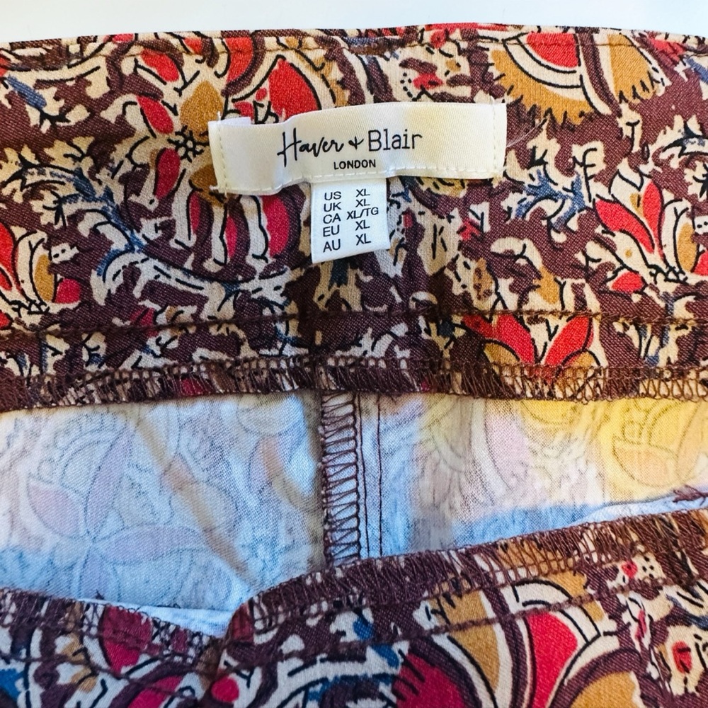 Haber & Blair Floral Print Women's Pants - Picture 9 of 9